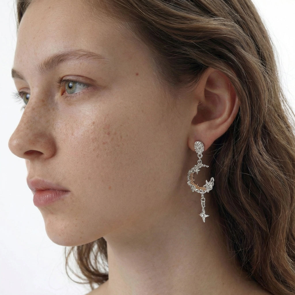 Celestial Moon Star Earrings