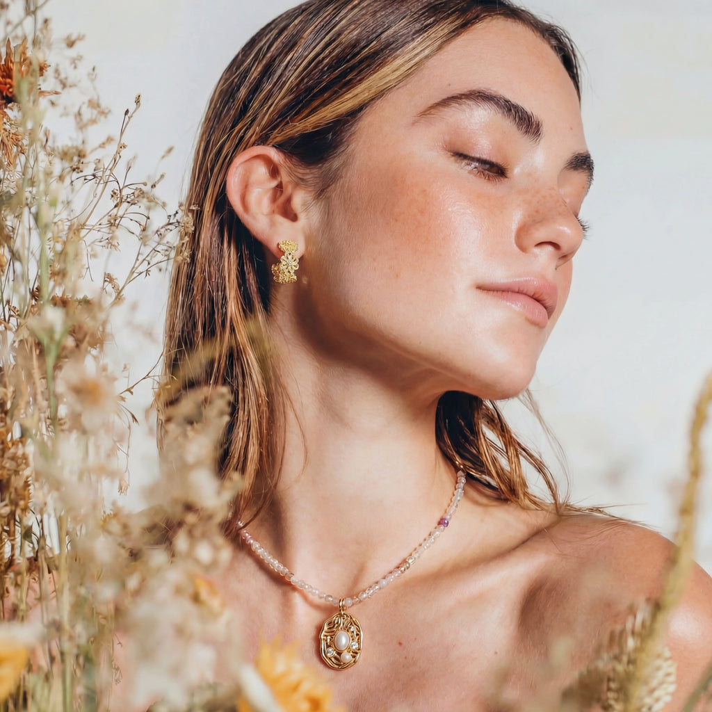 Astral Garden Gemstone Necklace