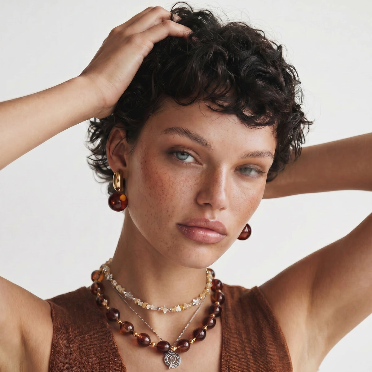 Astral Stone Layered Necklace