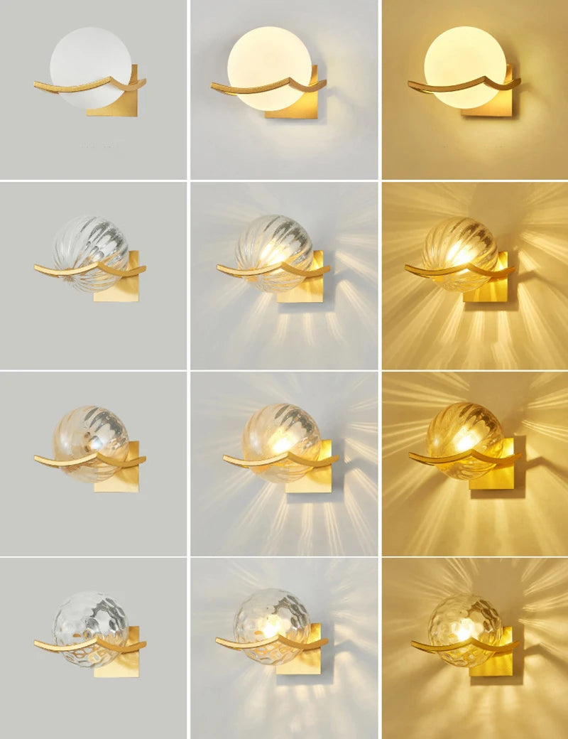 Lunar Glass Wall Light