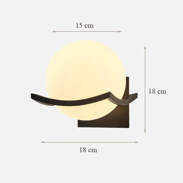 Lunar Glass Wall Light