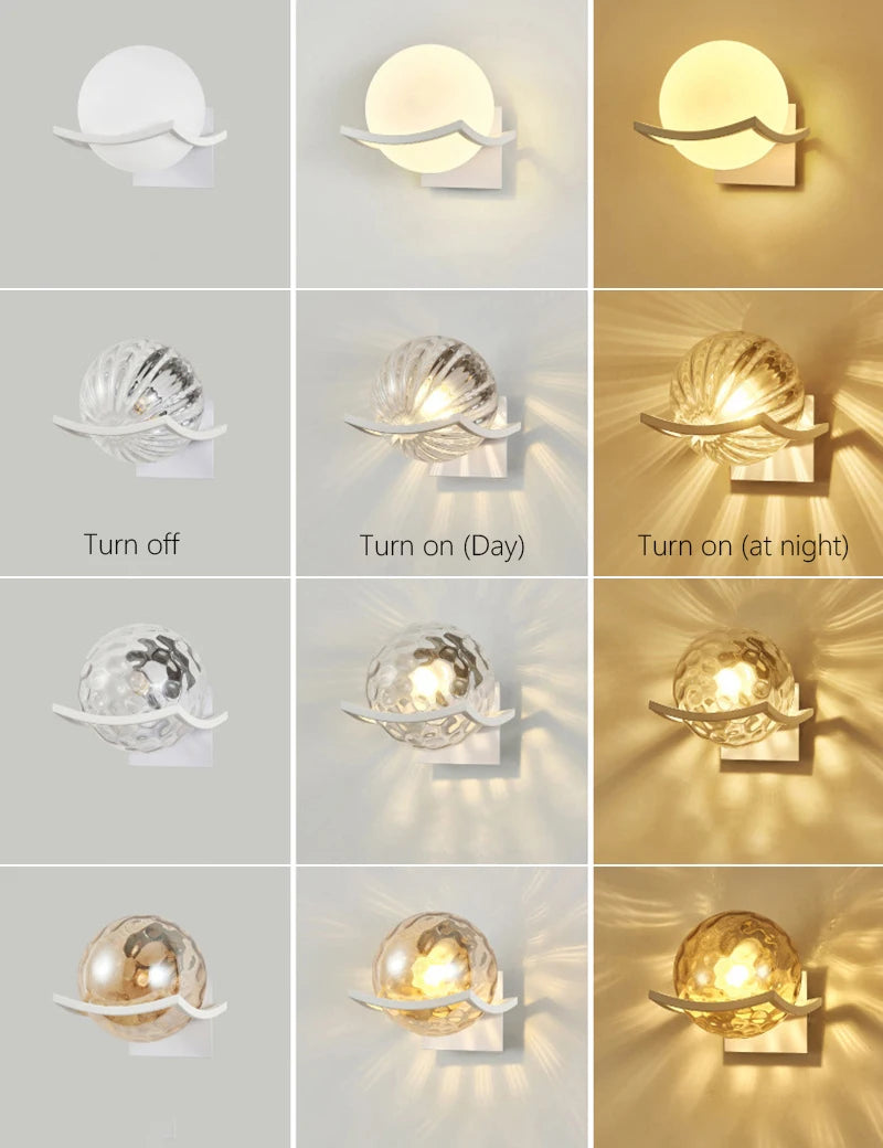 Lunar Glass Wall Light