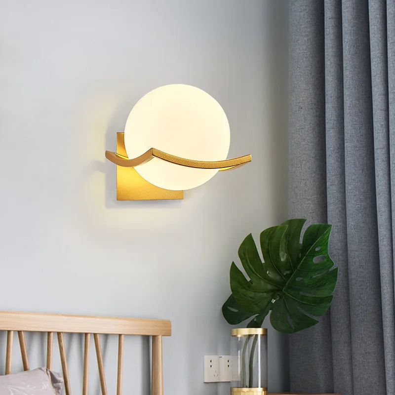 Lunar Glass Wall Light