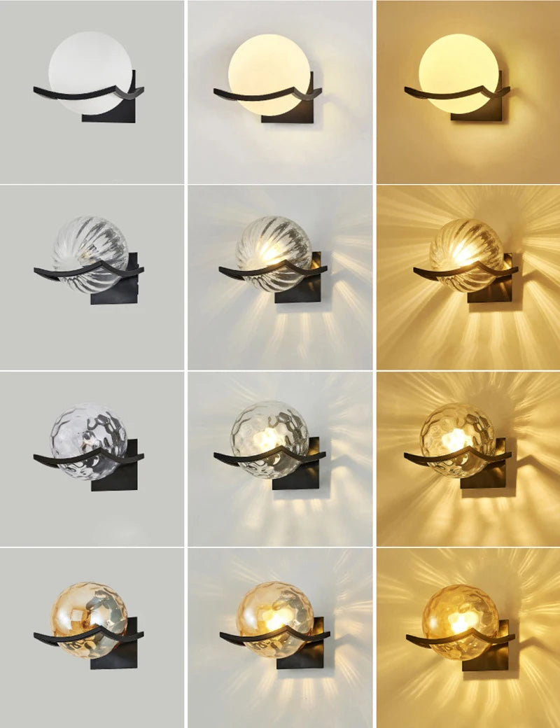 Lunar Glass Wall Light