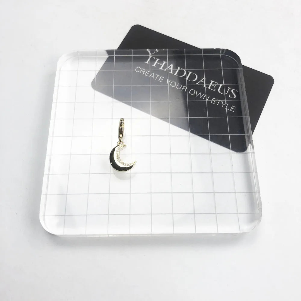 Golden Crescent Sterling Silver Charm