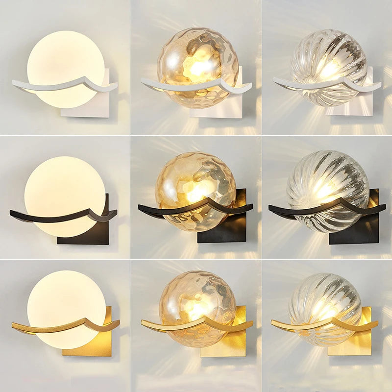 Lunar Glass Wall Light