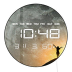 Full Moon Digital Wall Clock