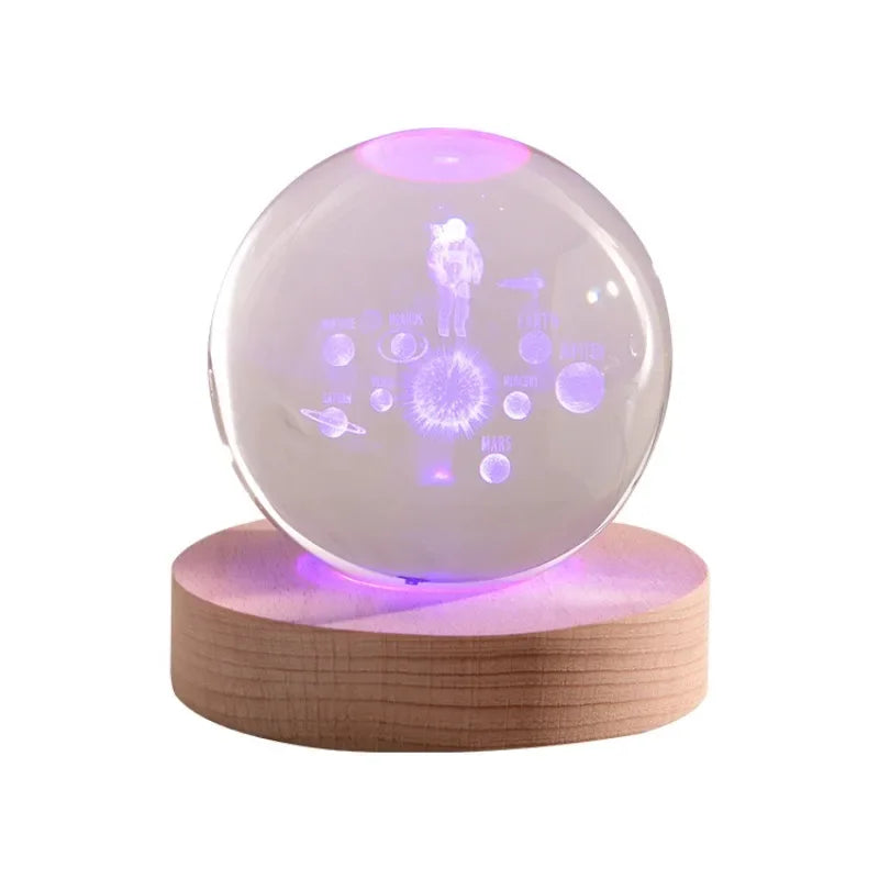 Solar System Crystal Globe