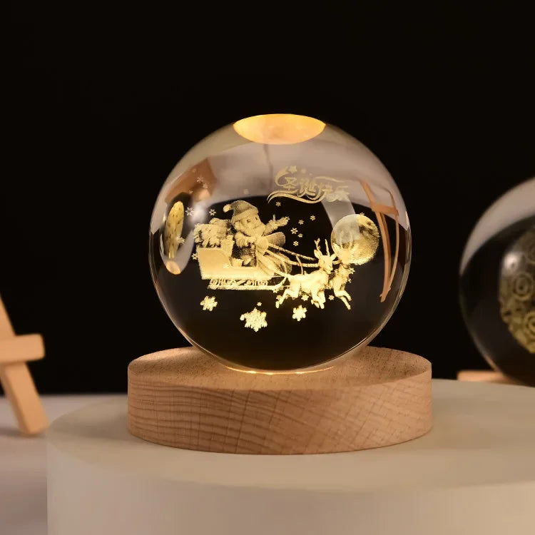 Solar System Crystal Globe