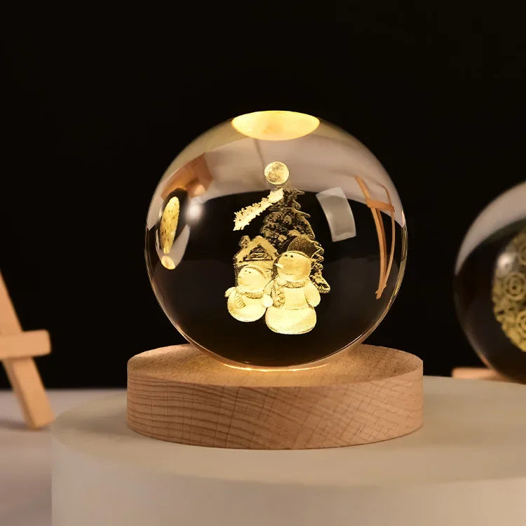Solar System Crystal Globe