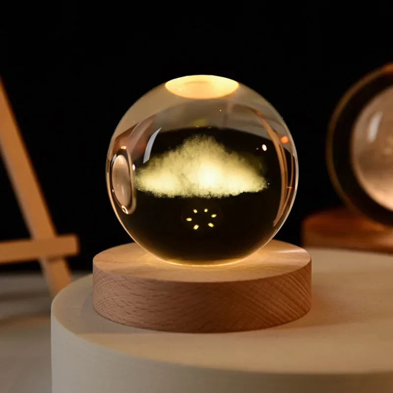 Solar System Crystal Globe