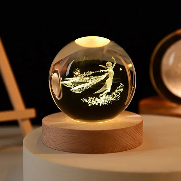 Solar System Crystal Globe
