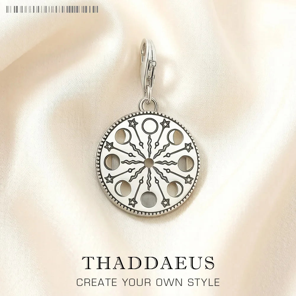Moonphase Sterling Silver Charm