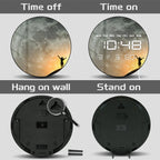 Full Moon Digital Wall Clock