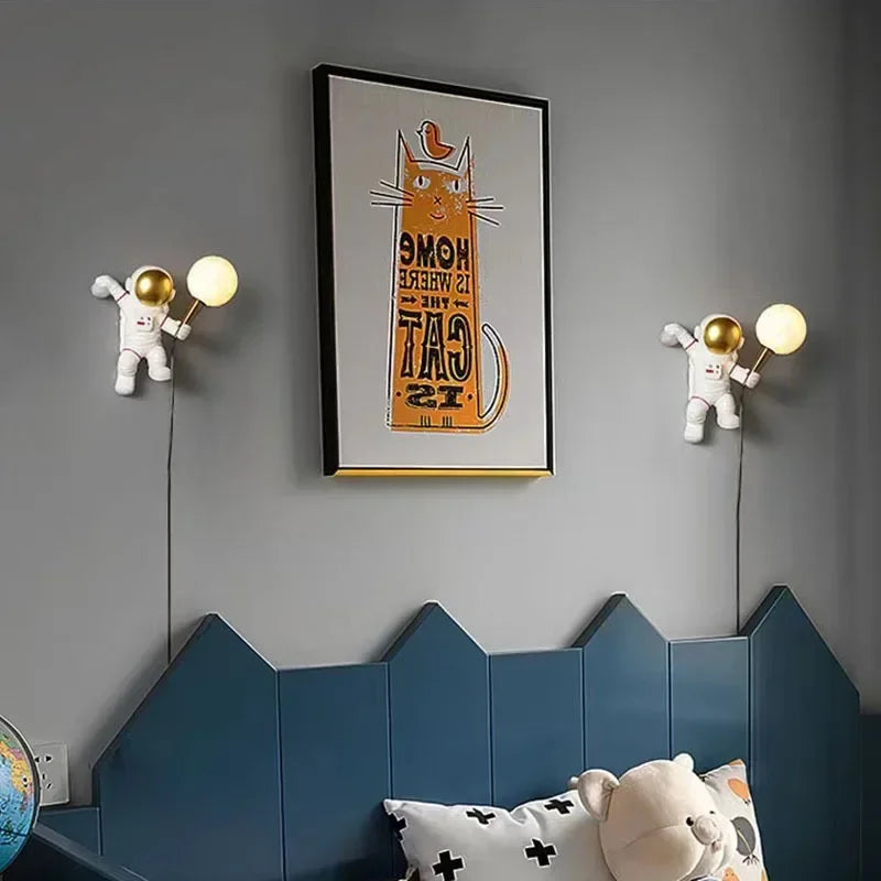 Lunar Explorer Astronaut Wall Light