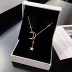 Celestial Moon & Star Necklace