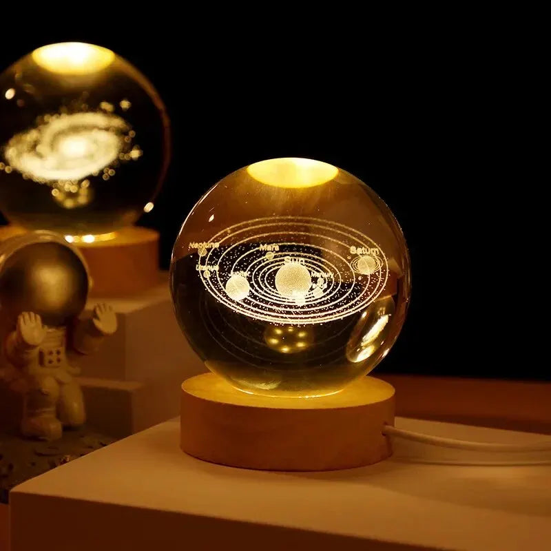 Planetary Crystal Night Light