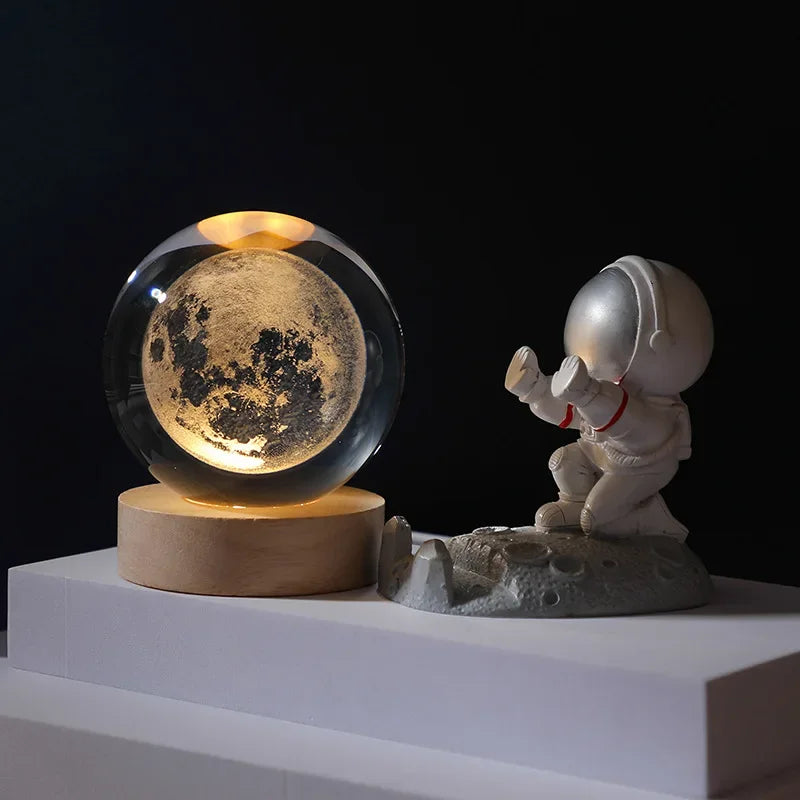 Planetary Crystal Night Light