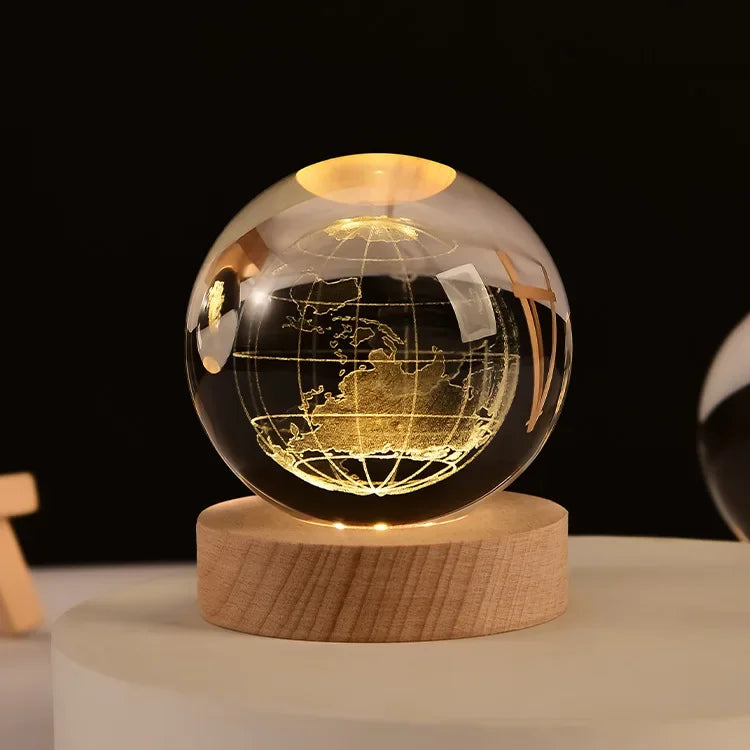 Solar System Crystal Globe