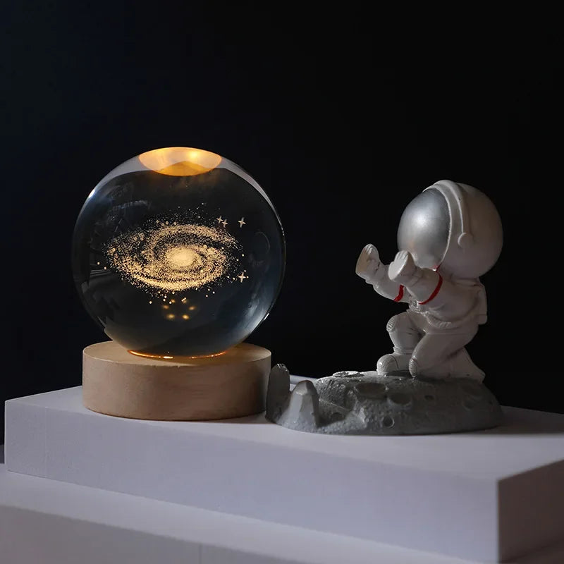 Planetary Crystal Night Light