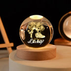 Solar System Crystal Globe