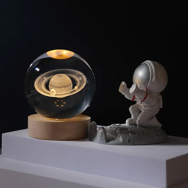 Planetary Crystal Night Light