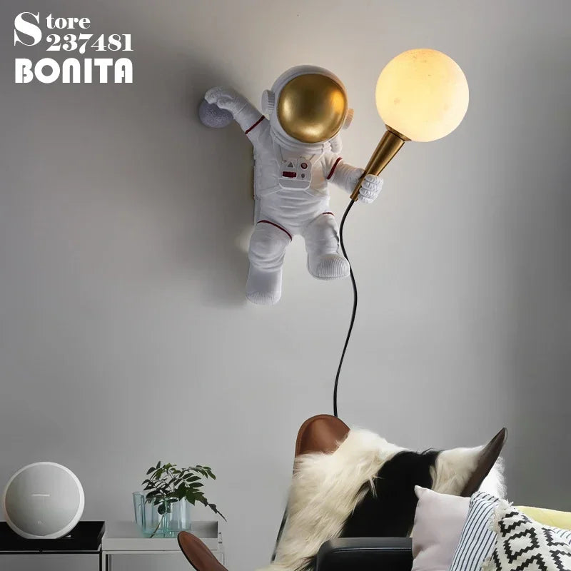 Lunar Explorer Astronaut Wall Light