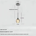 Lunar Crystal Pendant Light