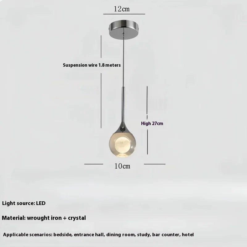 Lunar Crystal Pendant Light