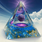 Cosmic Amethyst Pyramid