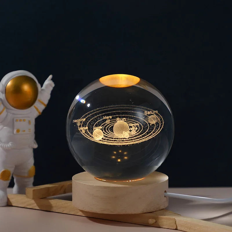 Planetary Crystal Night Light