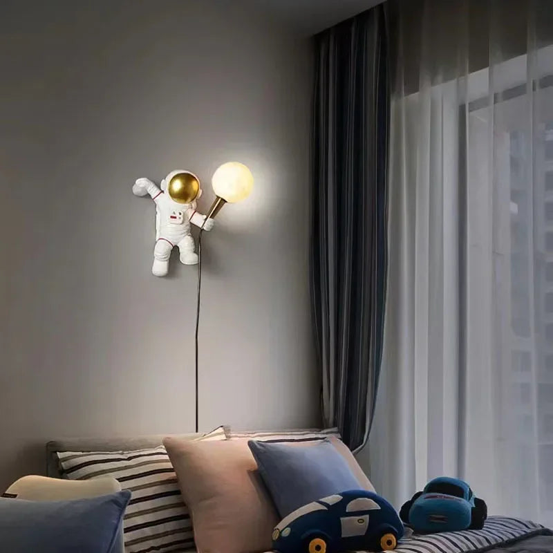 Lunar Explorer Astronaut Wall Light