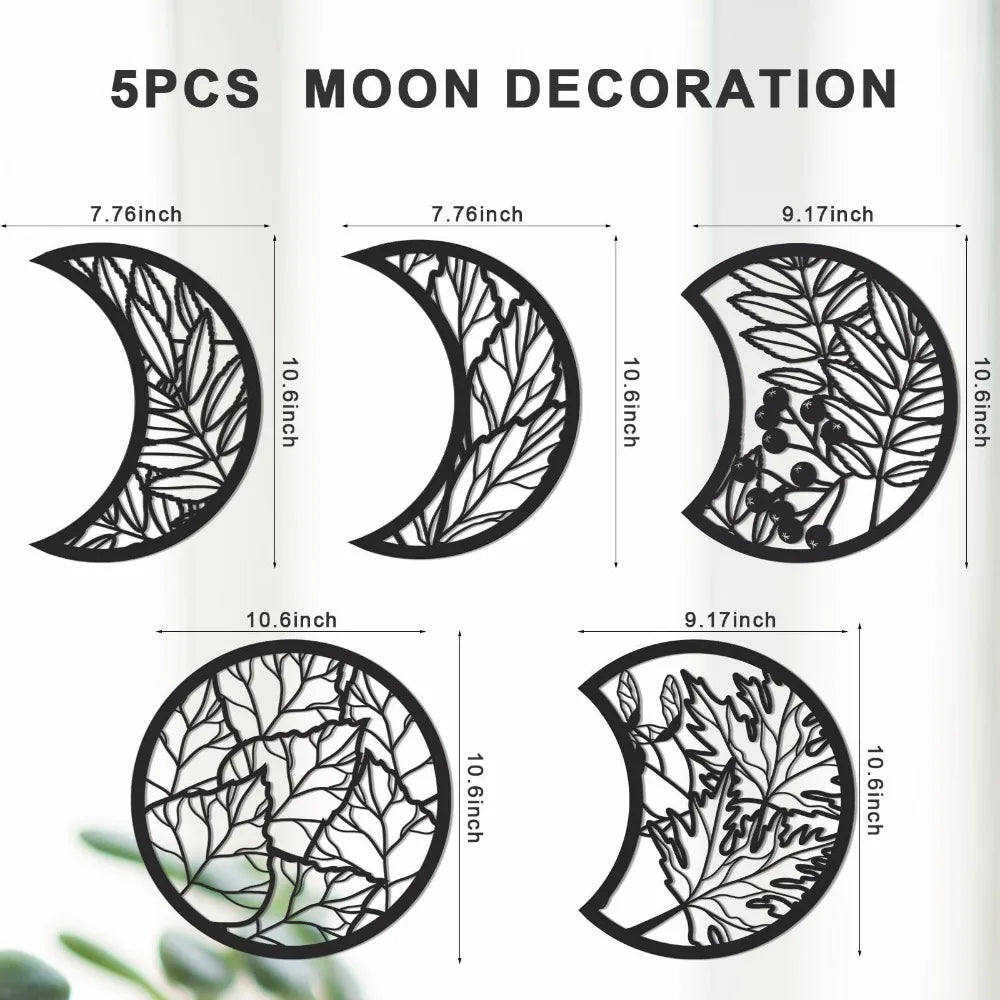 Moonphase Wooden Wall Sculpture