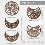 Moonphase Wooden Wall Sculpture