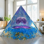 Cosmic Amethyst Pyramid