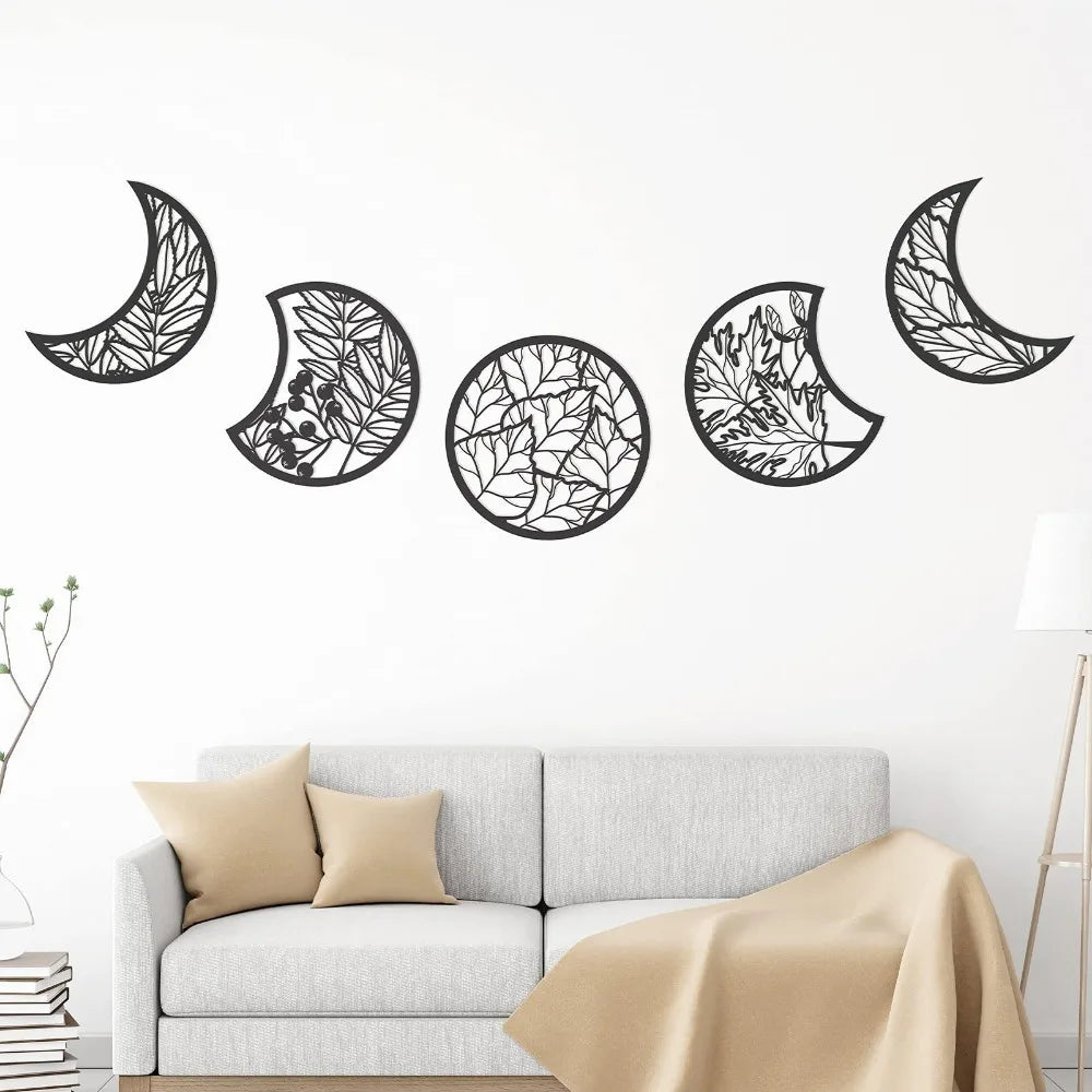 Moonphase Wooden Wall Sculpture