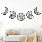 Moonphase Wooden Wall Sculpture