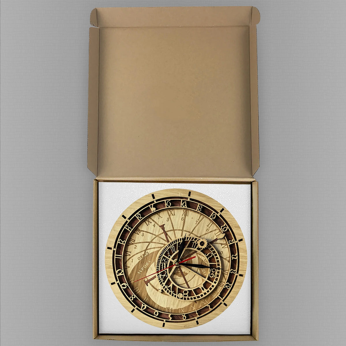Prague Orrery Astronomical Wall Clock