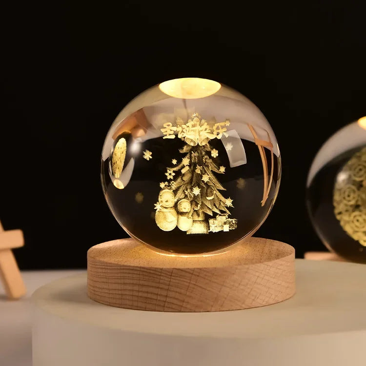 Solar System Crystal Globe