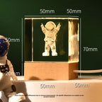 Illuminated Galaxy Crystal Cube
