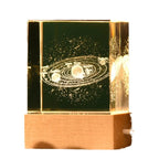 Illuminated Galaxy Crystal Cube