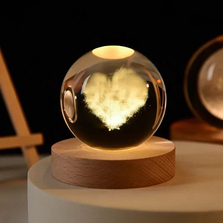 Solar System Crystal Globe