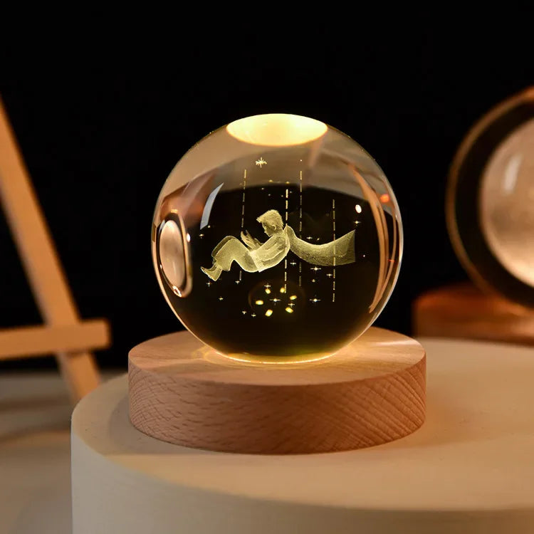 Solar System Crystal Globe