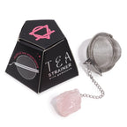 Celestial Gemstone Tea Strainer — Rose Quartz