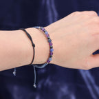 Zodiac Crystal Candle & Gemstone Bracelet — Sagittarius