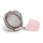 Celestial Gemstone Tea Strainer — Rose Quartz