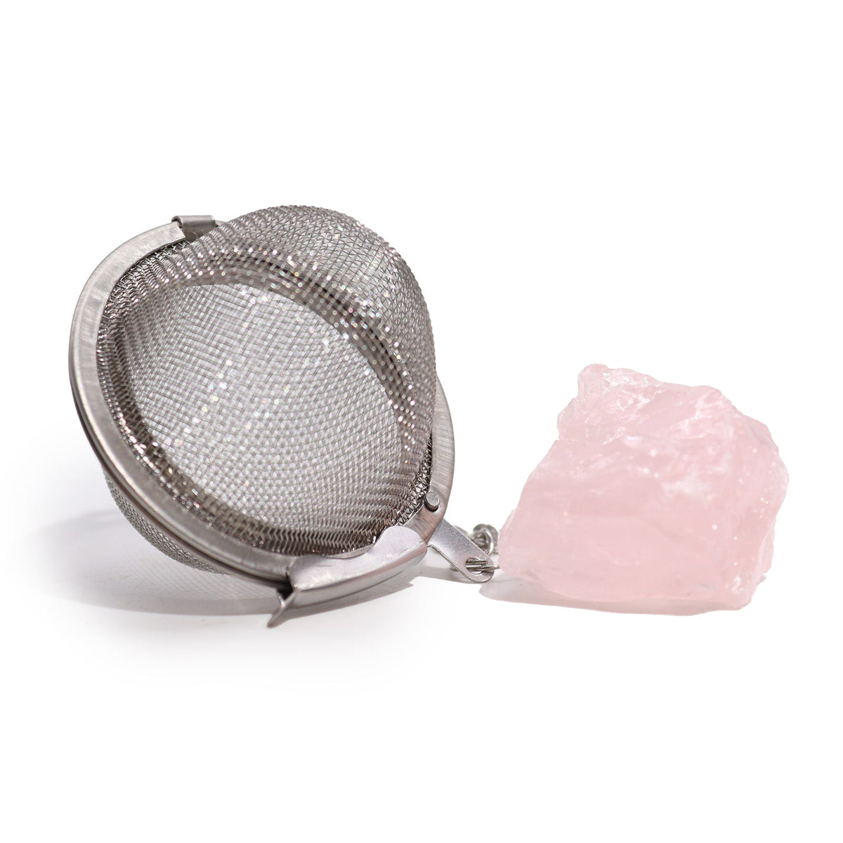 Celestial Gemstone Tea Strainer — Rose Quartz