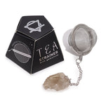 Celestial Gemstone Tea Strainer — Smoky Quartz