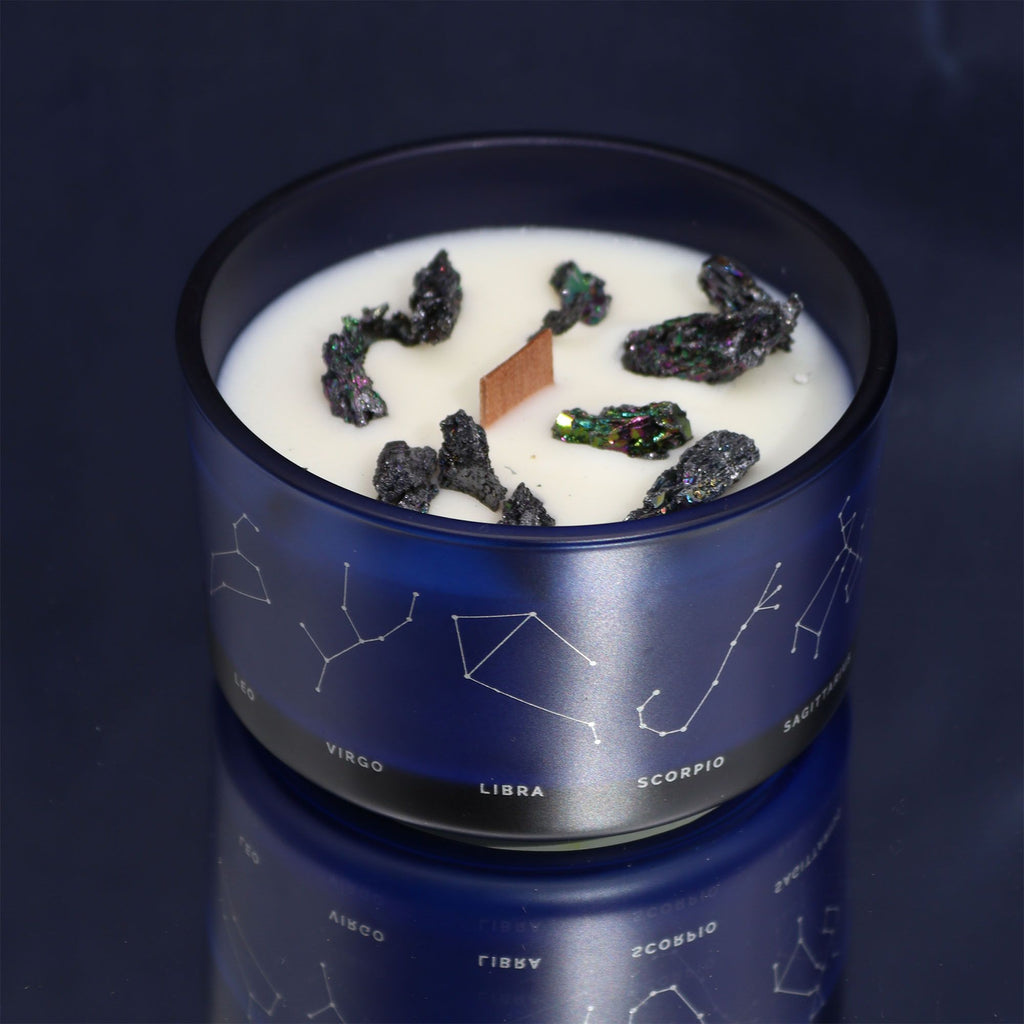 Zodiac Crystal Candle & Gemstone Bracelet — Gemini