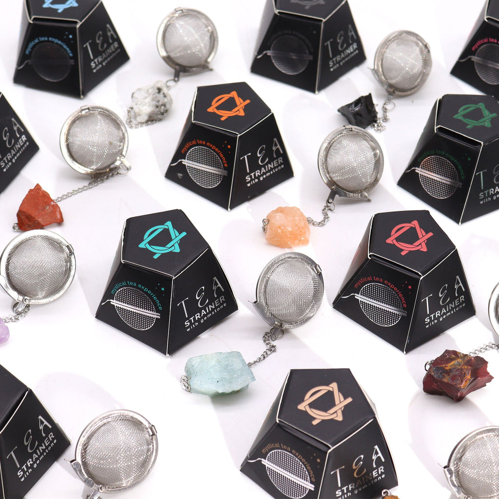 Celestial Gemstone Tea Strainer — Rock Quartz